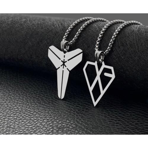 Titanium Steel New Graphic Necklace Pendant Stainless Steel Hip Hop Inspirational Titanium Steel Necklace