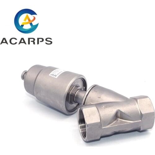 Gas Oil Steam 1-1/2 Stainless Steel Pneumatic Seat Valve DN40 N/C