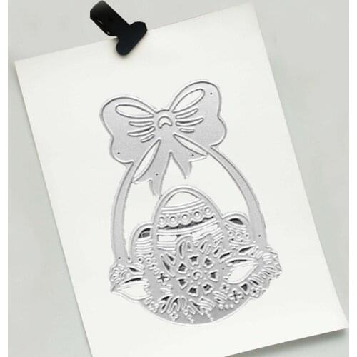 Easter Egg Spring Flower Basket Metal Scrapbooking Cutting Dies DIY Paper Crafts M68E