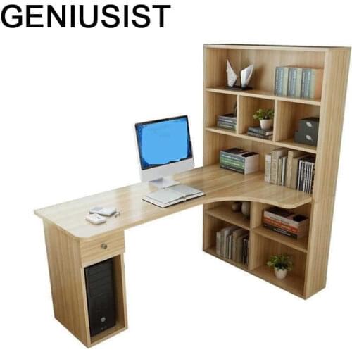 Lap Tray Office Furniture Bed Standing Para Notebook Bureau Meuble Laptop Stand Computer Mesa Tablo Desk Table With Bookshelf