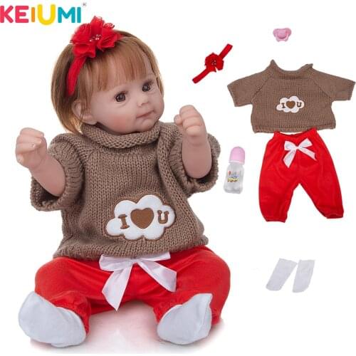 Realistic 20 Inch Soft Silicone Vinyl Cute Reborn Babie Many Accessories Well Packaged Reborn Newborn Baby Doll Childrens Toys