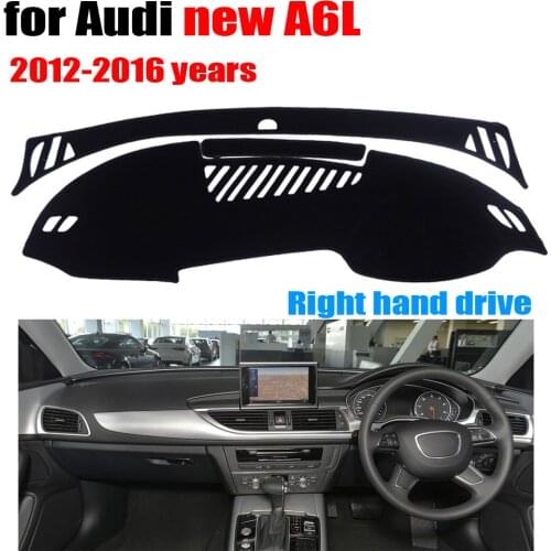 RKAC Car Dashboard Cover for Audi New A6L 2012-2016 years Right hand drive dashmat pad dash covers auto dashboard accessories
