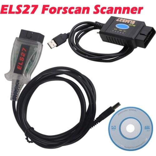 V2.3.8 ELS27 Forscan Scanner PIC24HJ128GP+FTDI for Ford Cars ELM327 USB Brush Hidden Function Diagnostic Cable ELS 27 V3 ELS27
