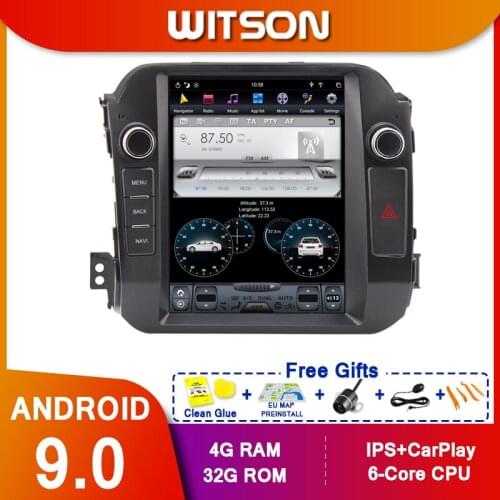WITSON Tesla Style Vertical Screen Android 9.0 For KIA SPORTAGE R 2011-2016 Car Radio Automotivo Multimedia Player Navigation