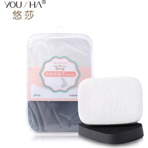YOUSHA Activated Carbon Yin Child Velvet Facial Cleaning Massage Cleansing Buff 2 of Boxed YB039
