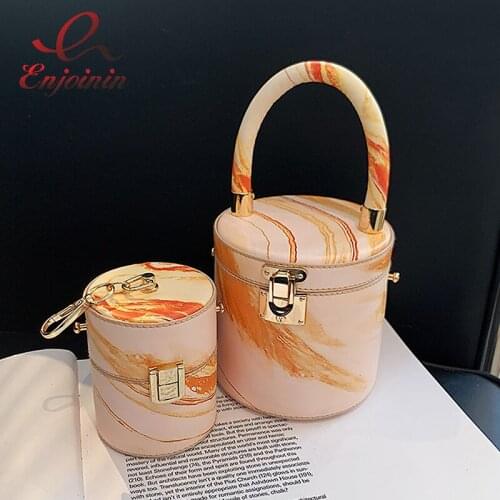 Cloud Pattern Bucket Shape Shoulder Bag for Women Casual Fashion Purses and Handbags Designer Mini Party Clutch Crossbody Bag