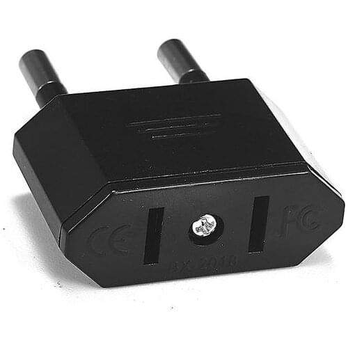 10pcs US To EU Travel Adapter 4.0mm EU Power Adapter American CN US To EU Euro Euro Electric Adapter AC Electrical Socket Outlet