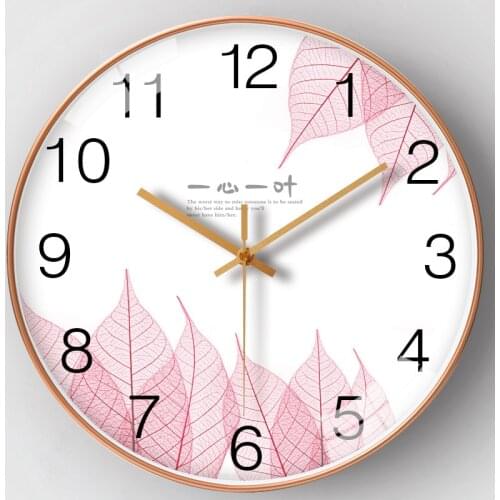 12inch 30cm Creative wall clock Nordic clock bedroom living room fresh clock mute quartz clock