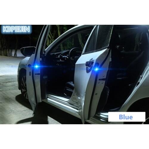 2PCS Wireless Car Door Safety Flicker Warning Light Sticker for DAIHATSU terios sirion yrv charade feroza mira rocky car styling