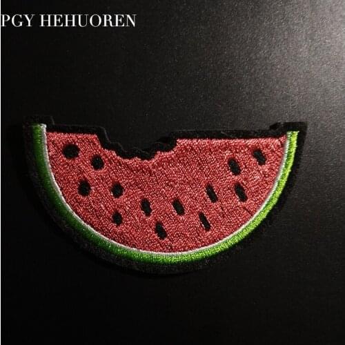 5pcs/lot Cartoon Watermelon Patches Diy Sewing Backpack Stickers Iron On Clothing Jeans Appliques Cute Fruits Appliqued Patch