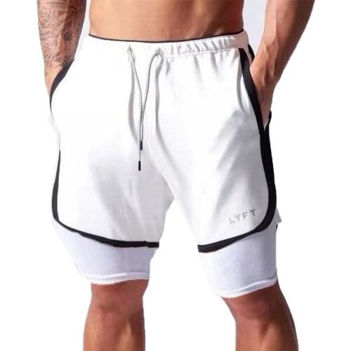 AIMPACT NEW Jogging Gym Shorts men Mens Running Shorts Mens 2 in 1 Male Double Layers Sports Shorts AM2445