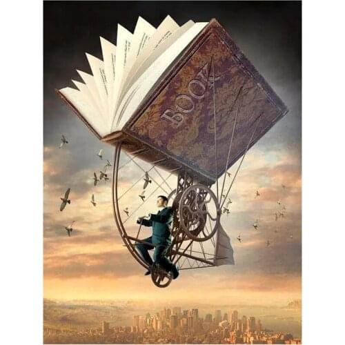 New 5D DIY Full Round/Square Diamond Painting Books & Skyscape Cross Stitch 3D Embroidery Rhinestone Mosaic Home Decor Art Y611