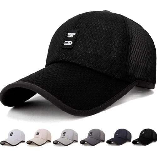 Baseball Cap Unisex Simple Solid Adjustable Peaked Hats Summer Uv Sun Protection Beach Sport Cap Кепка Мужская