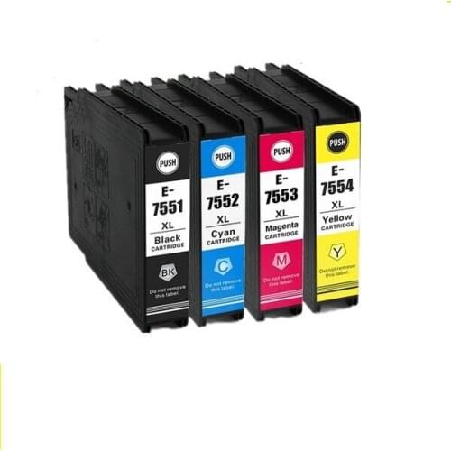 INK WAY T7551XL-T7554XL Compatible Ink Cartridge with pigment ink for WF-8010W WF-8090DW WF-8090DTW WF-8090DWF WF-8510DWF etc