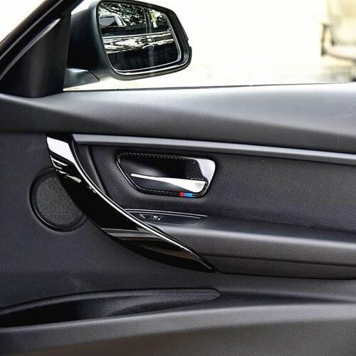 For BMW 3 Series F30 F31 F34 F35 M Sport 2012-2018 New Product Carbon Fiber Interior door handle decoration Car Accessories