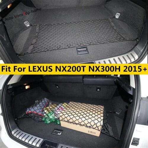 Yimaautotrims Elastic Rear Back Cargo Trunk Storage Organizer Luggage Net Holder Cover For LEXUS NX NX200T NX300T 2015 - 2019