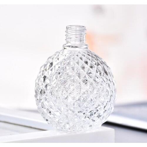 100ml women vintage perfume bottle Transparent gray pink screw mouth hedgehog glass perfume bottle empty bottle spray bottle