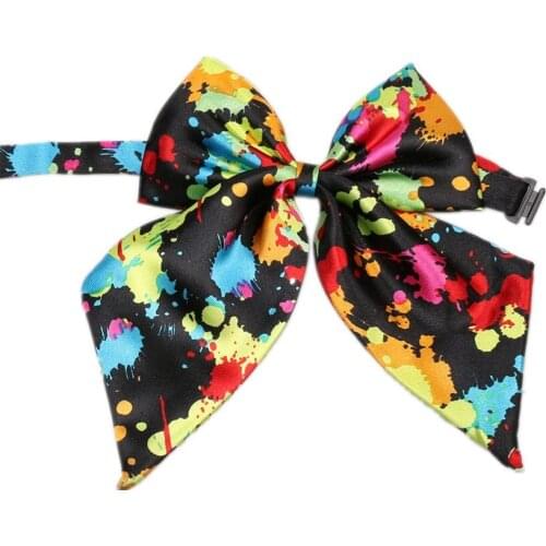 HOOYI Print pattern Women bowtie Business butterfly Cheap Polyester