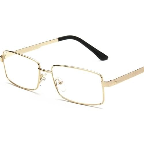Laura Fairy Classic Metal Full Rim Rectangle Design Gold Color Reading Glasses Women Men 1.00/1.50/2.00/2.50/3.0/3.50/4.00