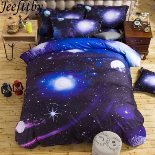 3d Home Milky Way Starry Sky Pattern Bedding Sets Single Double Twin/Queen 2/3/4pcs Bedclothes Bed Linen Duvet Cover Pillowcase