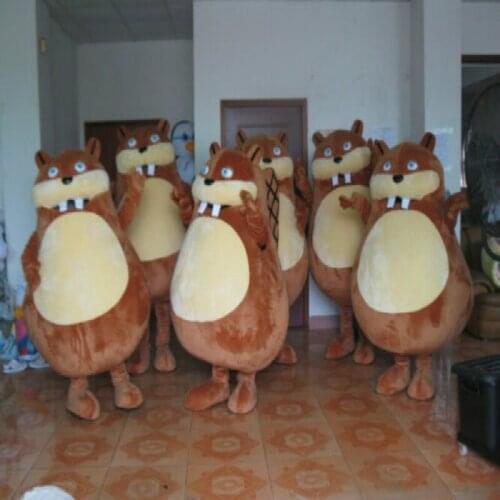 Halloween Adults Cartoon Character Lovely Brown Mouse Mascot Costume Suit Cosplay Party Game Fancy Dress Advertising Parade 2019