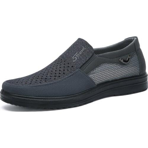 2021 Spring and Autumn Men Casual Shoes Breathable Slip-On Flats EU 38-48 Men Comfortable Shoes Beige / Gray / Brown Color