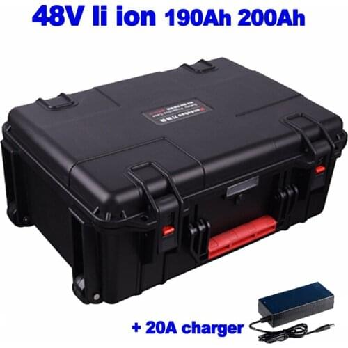Li ion lithium polymer ion 48V 190ah 200ah power storage for Telecom base station home power backup AGV tricycle solar off-grid