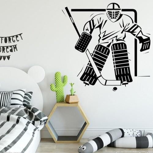 Cartoon sports ice hockey wall sticker Home Decorations Pvc Decal Wall Decals Decoration Removable Decor wallspaper