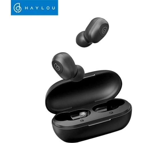 Haylou GT2S BT 5.0 Earbuds Dual Master Earbuds with Multifunctional Buttons Voice Operation Low Latency Black