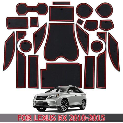 For Lexus RX 2010-2015 Door Slot Mat Car Water Coaster Storage Non-slip Mat