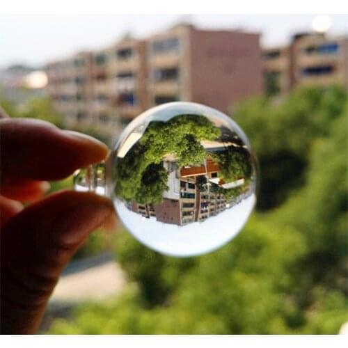 100pcs/lot 30mm Clear Color Crystal Glass Smooth Balls For Chandelier Pendants Lighting Spheres Hanging Accessories Decoration