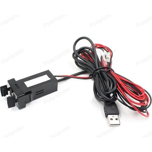 Fit For M/itsubishi Audio input USB interface socket adapter Fast Charging Auto 12v Car Charger