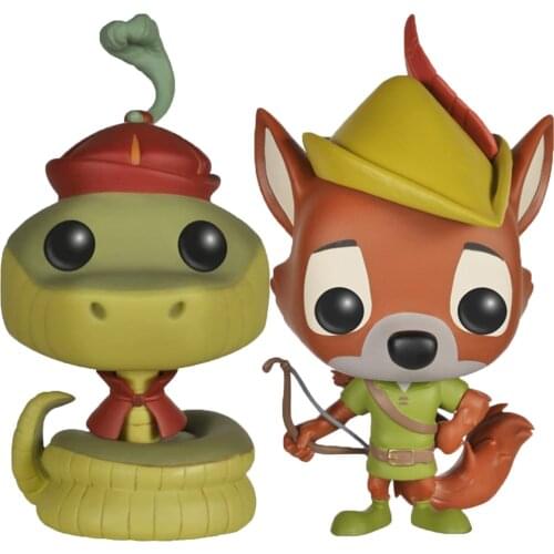 Robin Hood: Robin Hood #97 Sir Hiss #99 Fox Snake Vinyl Action Figures Hero Collection Model Doll Toy for Children Birthday Gift