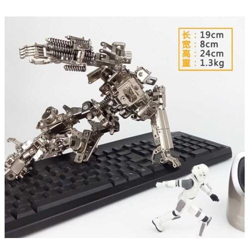 DIY Private custom stainless steel metal model finished removable insect Robots 'BIG Huang' assembling machine free shipping