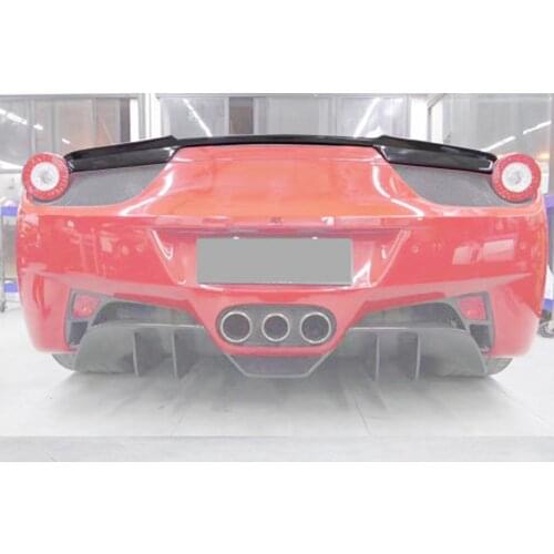 Spoiler Carbon Fiber Rear Trunk Wing Spoiler Lip For Ferrari 458 ITALIA SPIDER 2011-2013