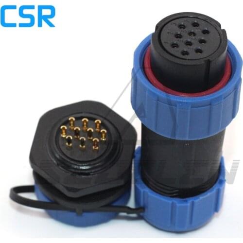 SZJELEN SP2110 10 pin plug socket high voltage current cable LED waterproof connector