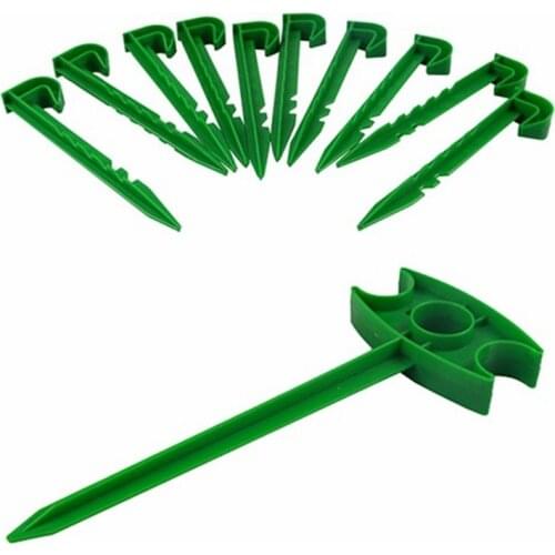 Tewango 14.5cm 25cm Garden Ground Nail Mulch Fix Tools Greenhouse Film Sunshade Cloth Fly Net Pest Control Plastic Film Pegs