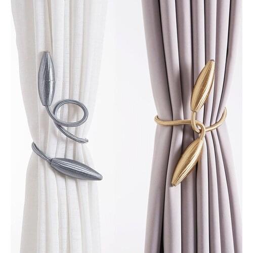 Curtain Tiebacks Tie Backs Hanging Belts Ropes Holdbacks Buckle Clips Accessory Curtain Rods Decoration Accessoires