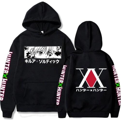 Anime Hunter X Hunter Hoodies Unisex Sweatshirt Anime Killua Eyes Men Clothes
