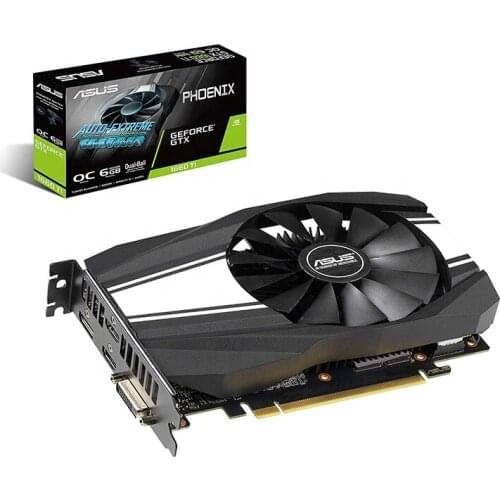 ASUS NVIDIA PH GTX 1660TI O6G GDDR6 Graphics Card 192 bit Gaming Video Card ASUS GTX 1660 Ti 6G Graphics Card