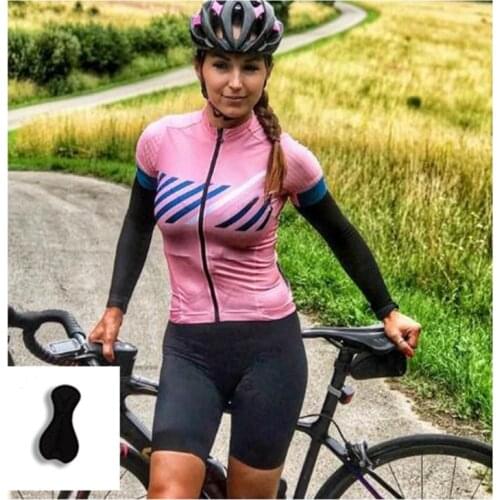 Womens High Quality Cycling Jerseys Suit, Custom Cycling Sublimation Jerseys Sets, Printed Cycling Jerseys Triathlon Jumpsuit