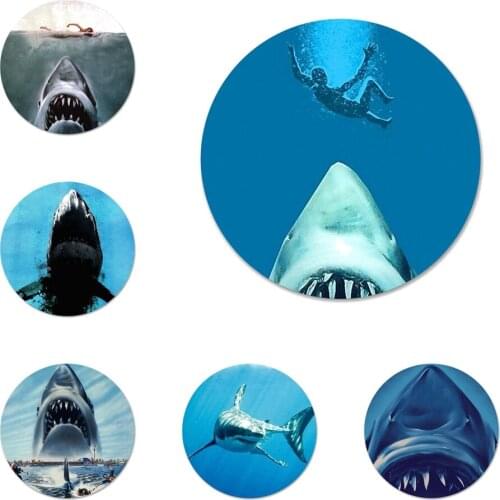 Jaws shark Badge Brooch Pin Accessories For Clothes Backpack Decoration gift