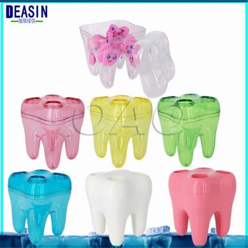 10pcs /set Tooth Shap Cute teeth shape storage box / storage jar decorations for dental gifts and dental decorations Dental gift
