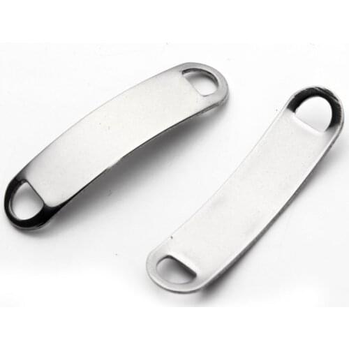 10pcs/lot 40*10mm Connector Metal Alloy Spacer Hole Beads Flat Beads For DIY bracelet Jewelry Making fsg4s