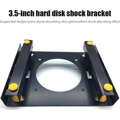 3.5 Inch Hard Disk Shock Absorber Bracket with Mounting Screws for PC Case 3.5 HDD to 5.25 DVD ROM Bay Adapter