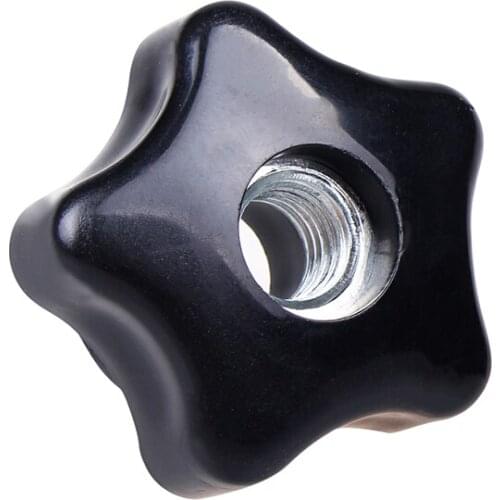 2Pcs M6 M8 M10 M12 M14 M16 Plum Bakelite Hand Tighten Nuts Handle Star Mechanical Black Thumb Nut