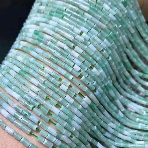 2x4mm Natural Crystal New Tube Loose Beads Semi-finished Small Code Beads Jewelry Making Necklace DIY Bracelet Accessories 39cm