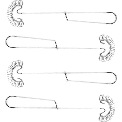 4 Pcs Stainless Steel Whisk Spring Coil Set Professional Manual Egg Beater Baking Tool for Egg Milk Blending Whisking