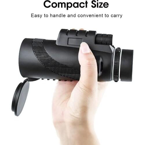 80x100 Monocular Hd Zoom Monocular Na May Smart Phone At Tripod Fmc Bak4 Mababang Gabi Vision Pocket Telescope