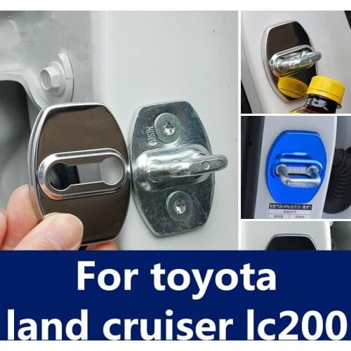 Car Waterproof Door Lock Protective Cover Waterproof and rustproof car styling For toyota land cruiser lc200